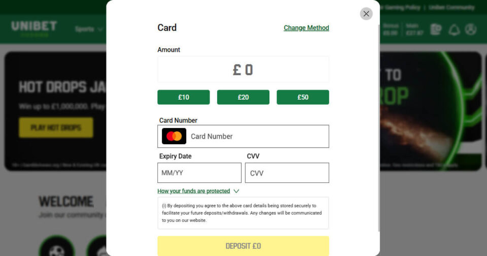 Mastercard casino site - Unibet