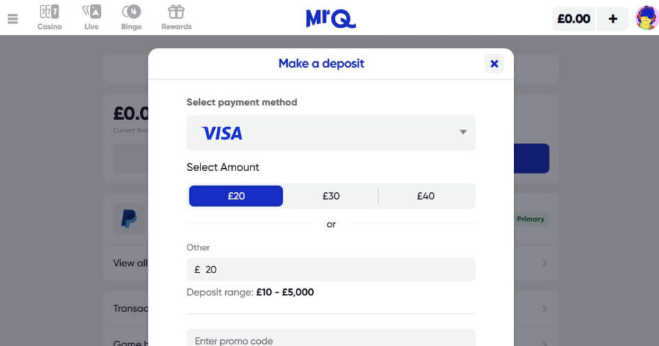 Visa fast withdrawal casino - MrQ