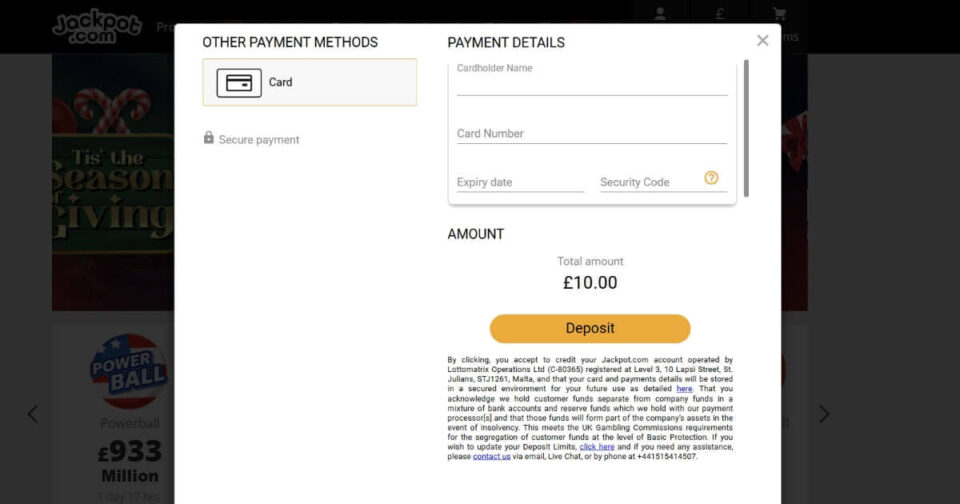 Recommended Mastercard casino - Jackpot.com