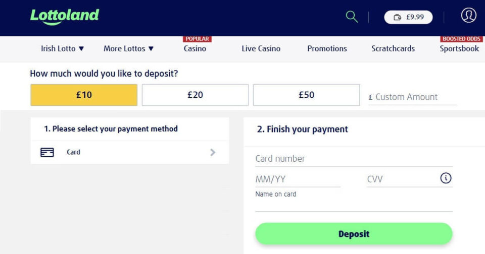 Top casino Mastercard UK - Lottoland